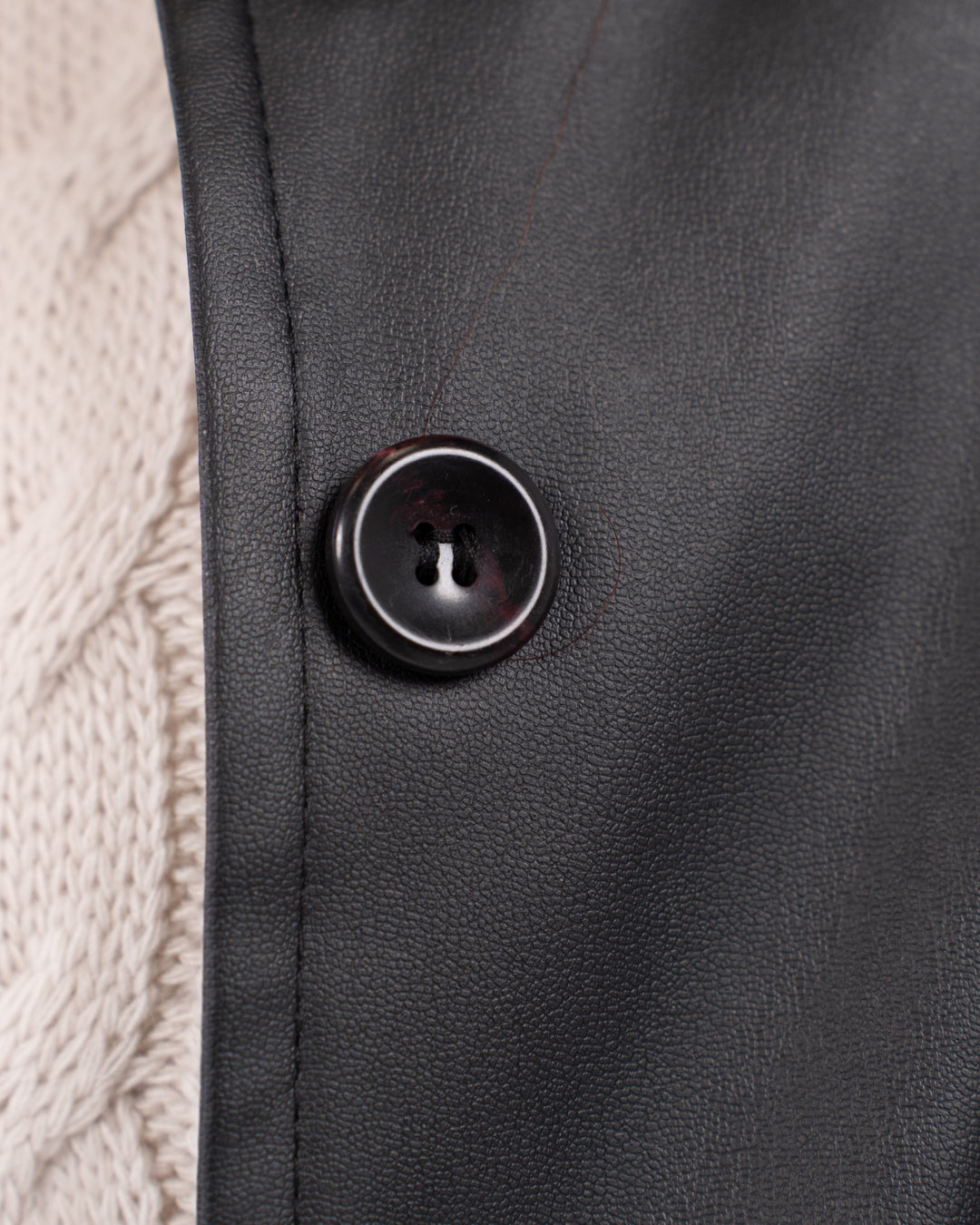 Girls Leather Sweater