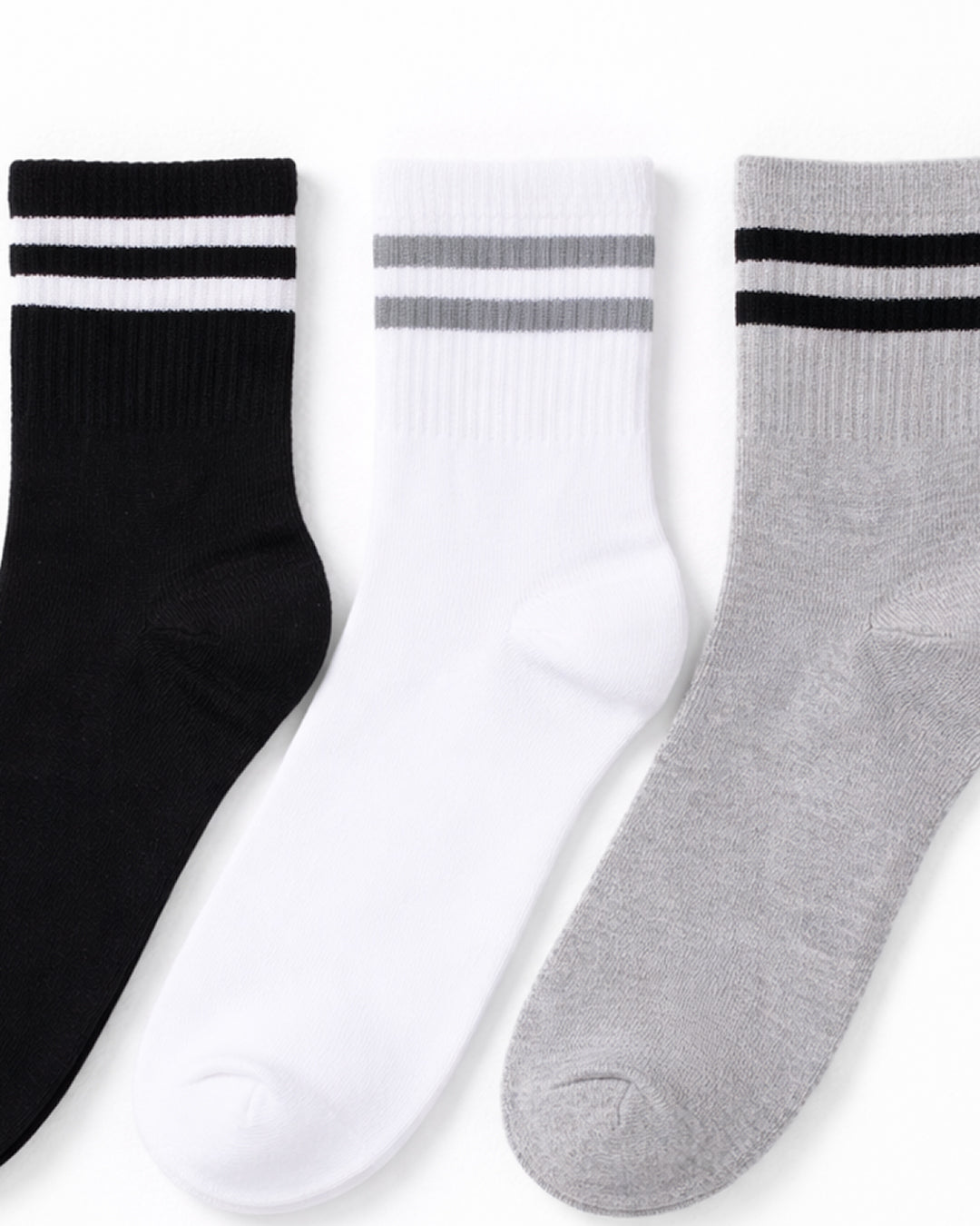 Men Cotton Stripped Socks Pack3