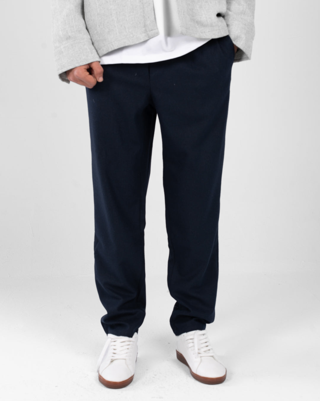 Men Pants Elastic Waist