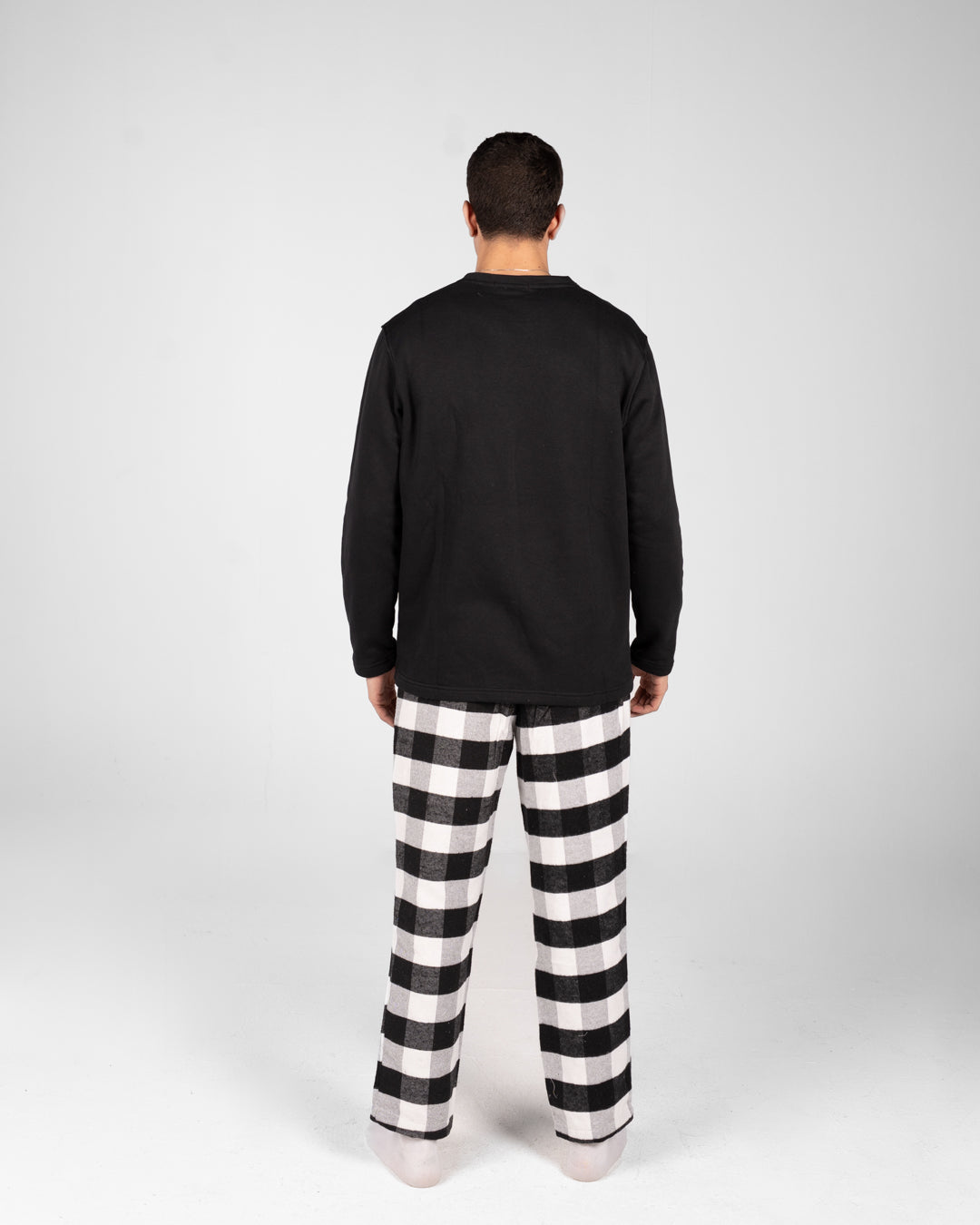 Men Pyjamas Plaid Pants