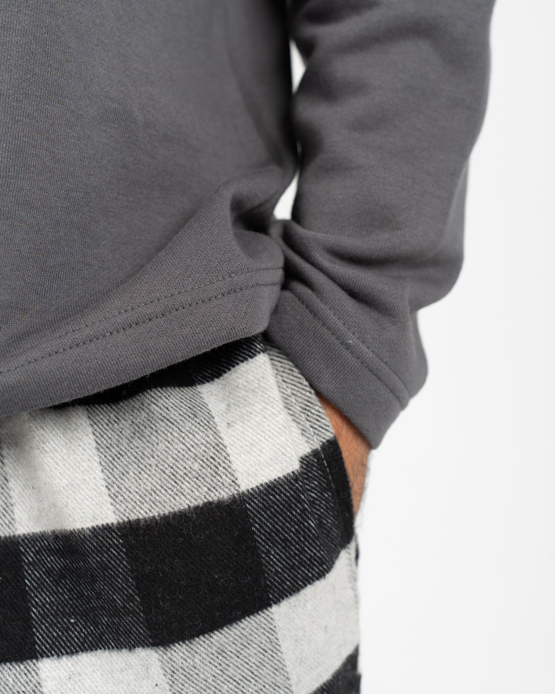 Men Pyjamas Plaid Pants