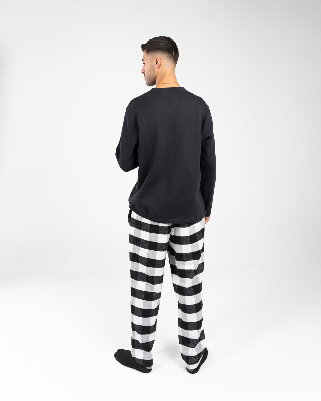 Men Pyjamas Plaid Pants