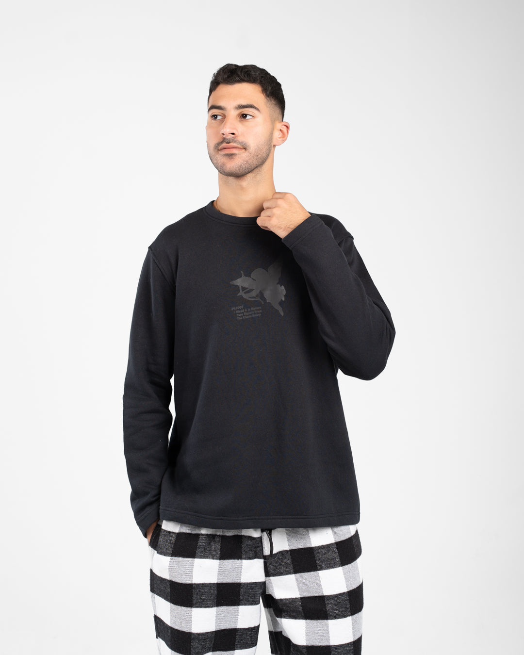 Men Pyjamas Plaid Pants