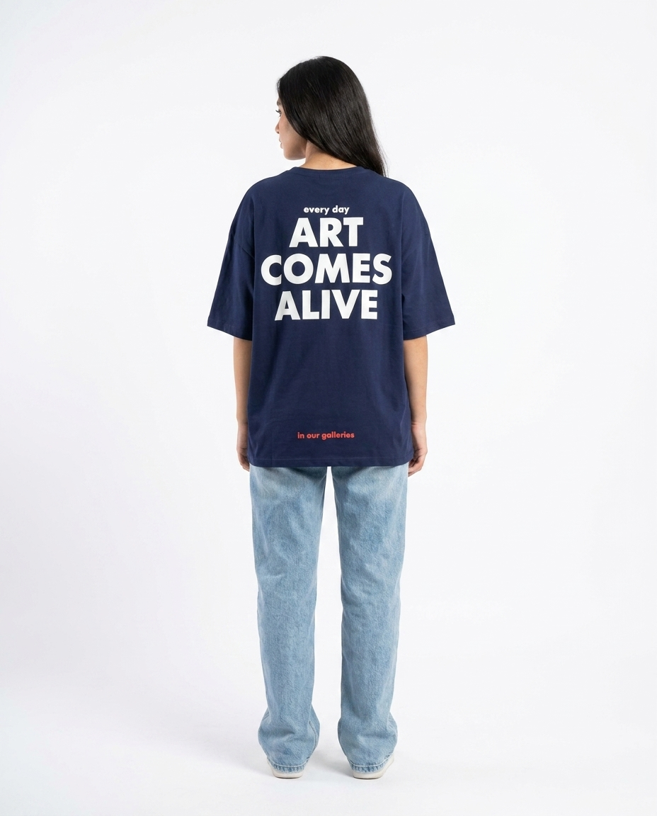 Women Printed Half Sleeves Oversize T-shirt
