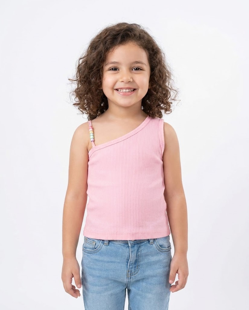 Girls Sleeveless T-shirt