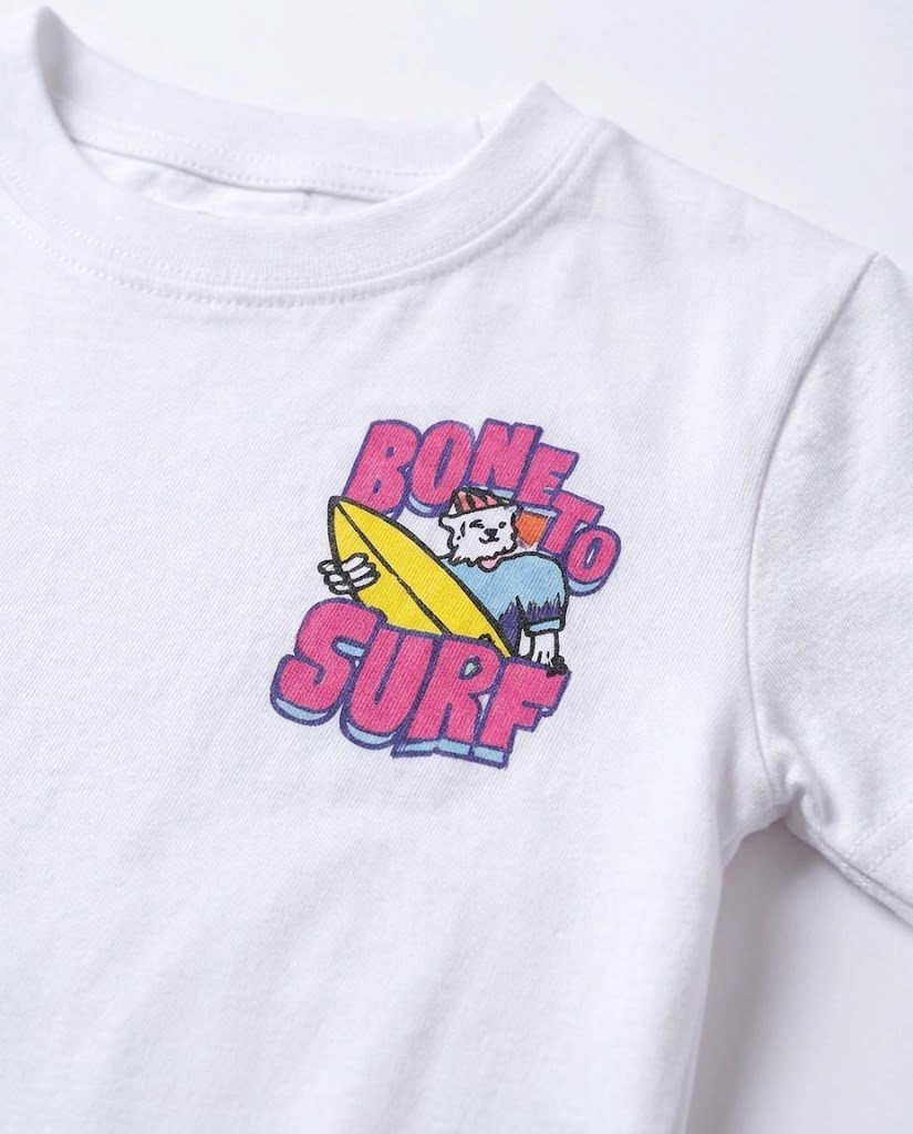 Printed Bone To Surf Half Sleeves T-shirt