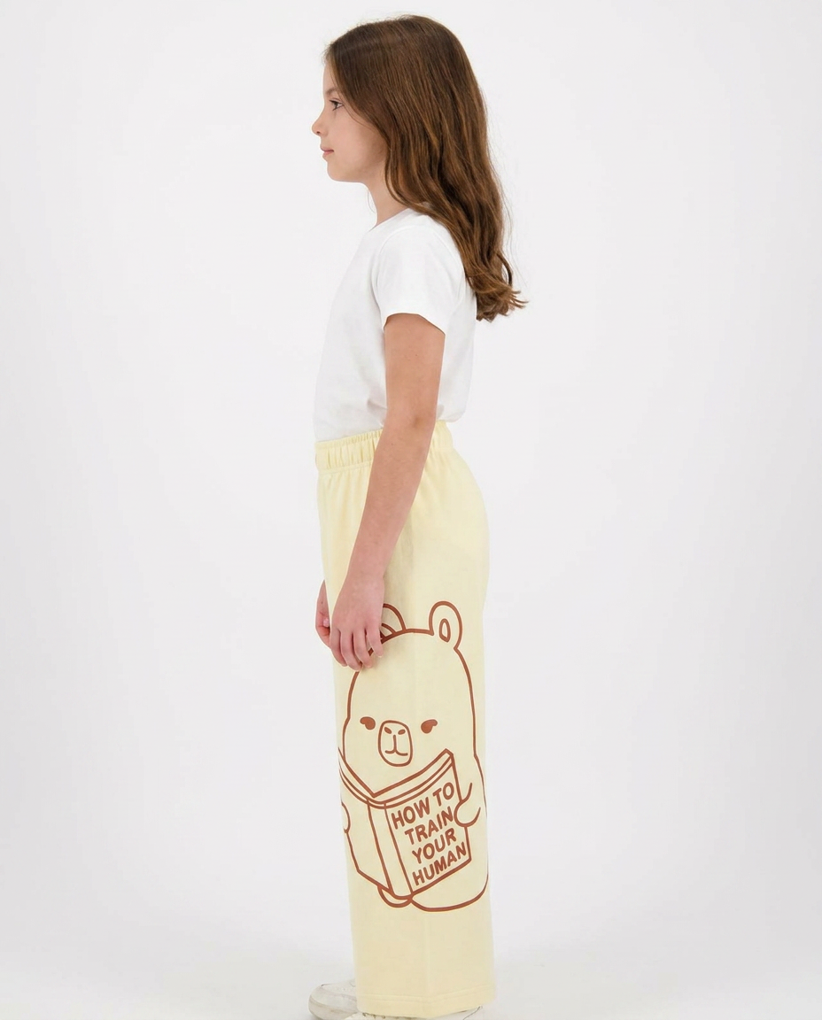 Girls Printed Wide Leg Pant