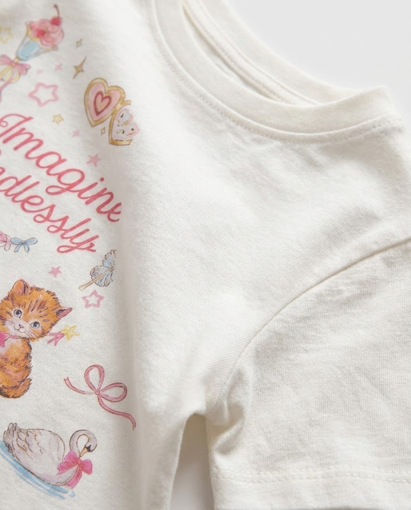 Printed Imagine Half Sleeves T-shirt