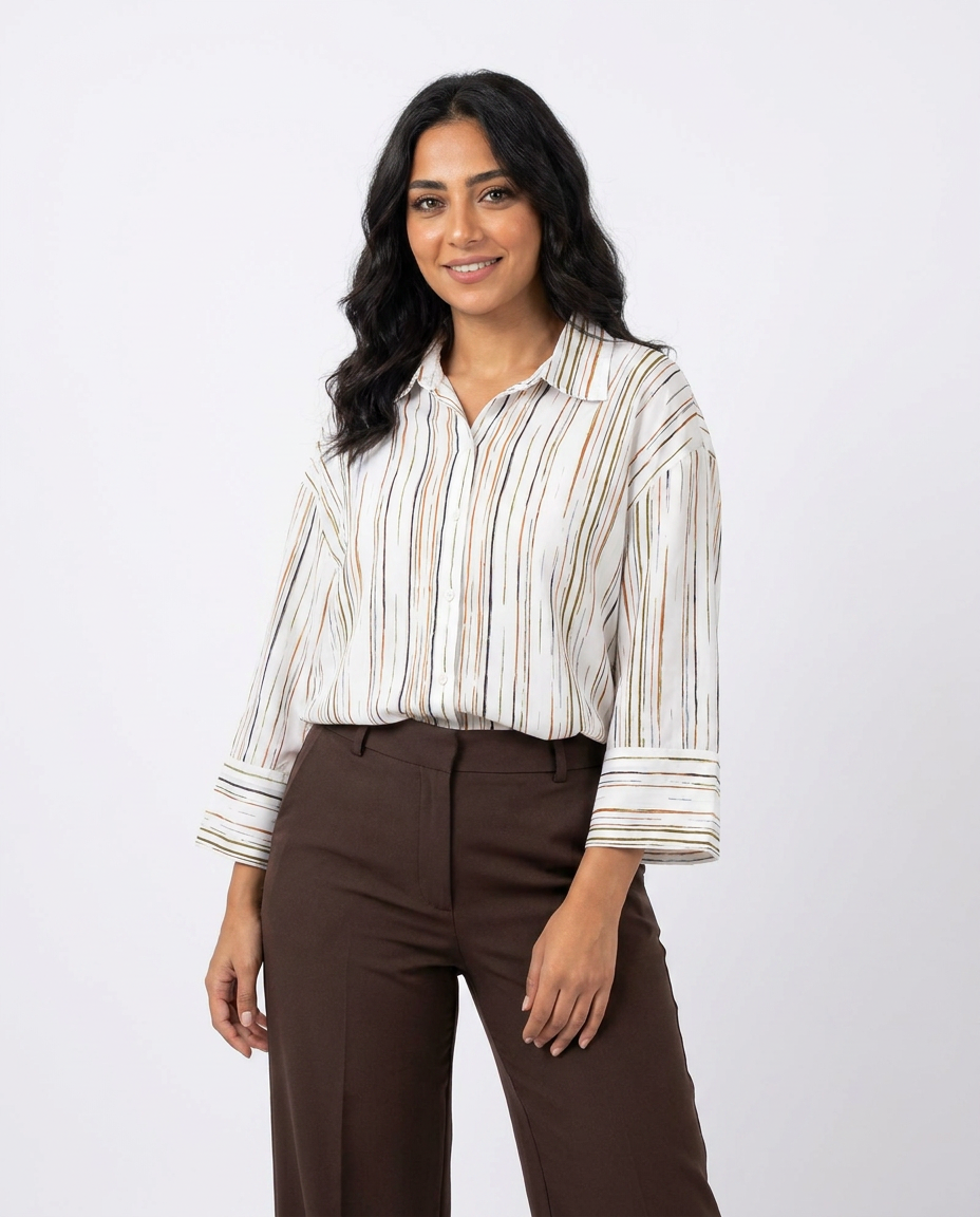 Women’s Relaxed Striped Blouse