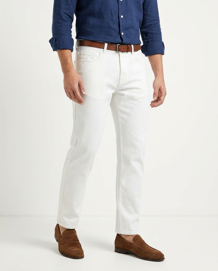 Men Gabardine Pant Regular Fit
