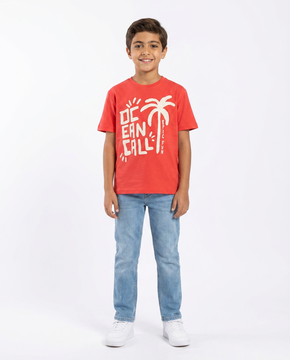 Boys Printed Half Sleeves T-shirt