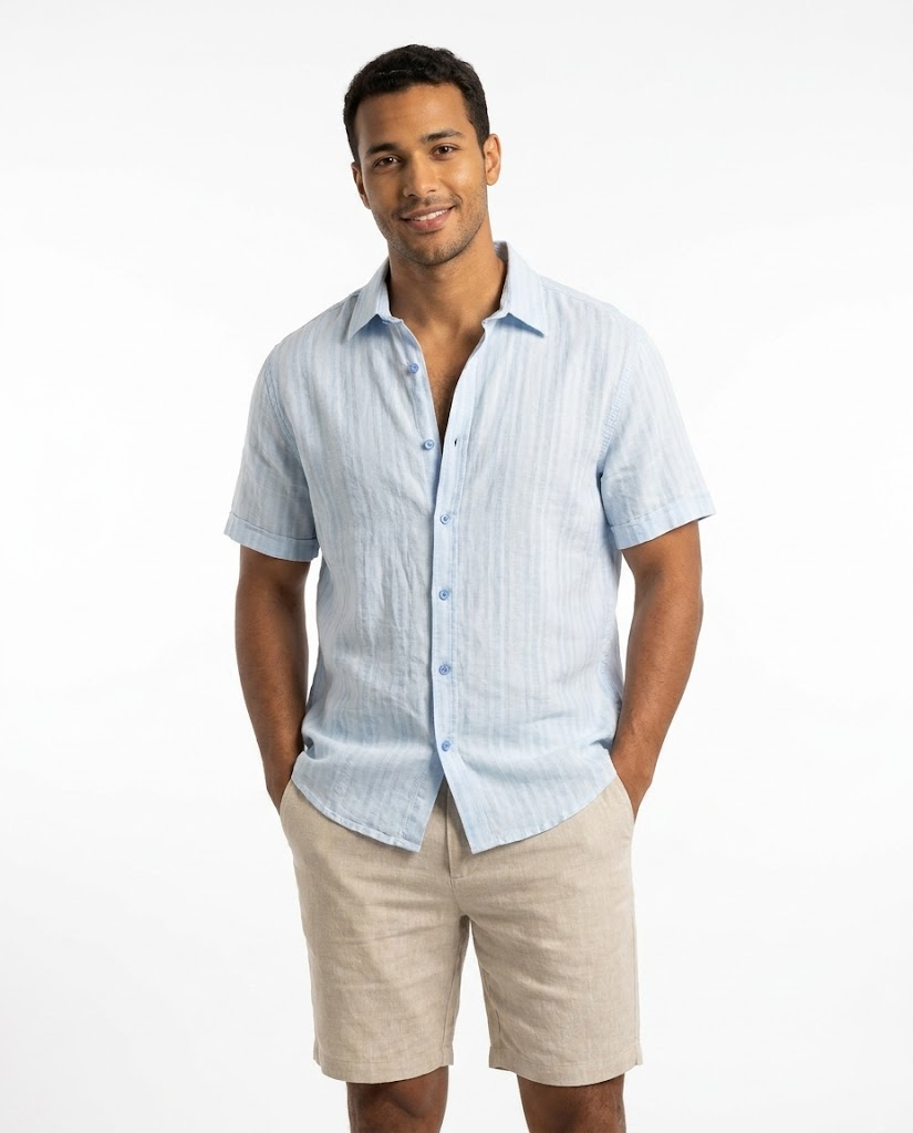 Men Casual Half Sleeves Shirt Ramsh