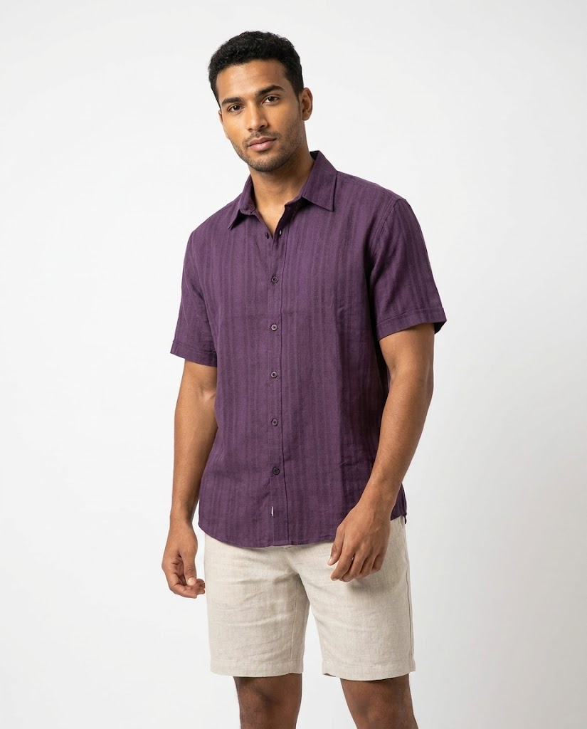 Men Casual Half Sleeves Shirt Ramsh