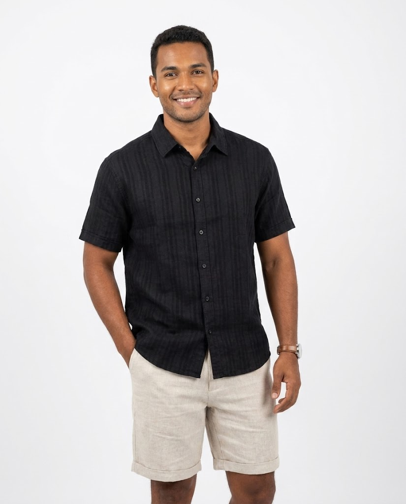 Men Casual Half Sleeves Shirt Ramsh