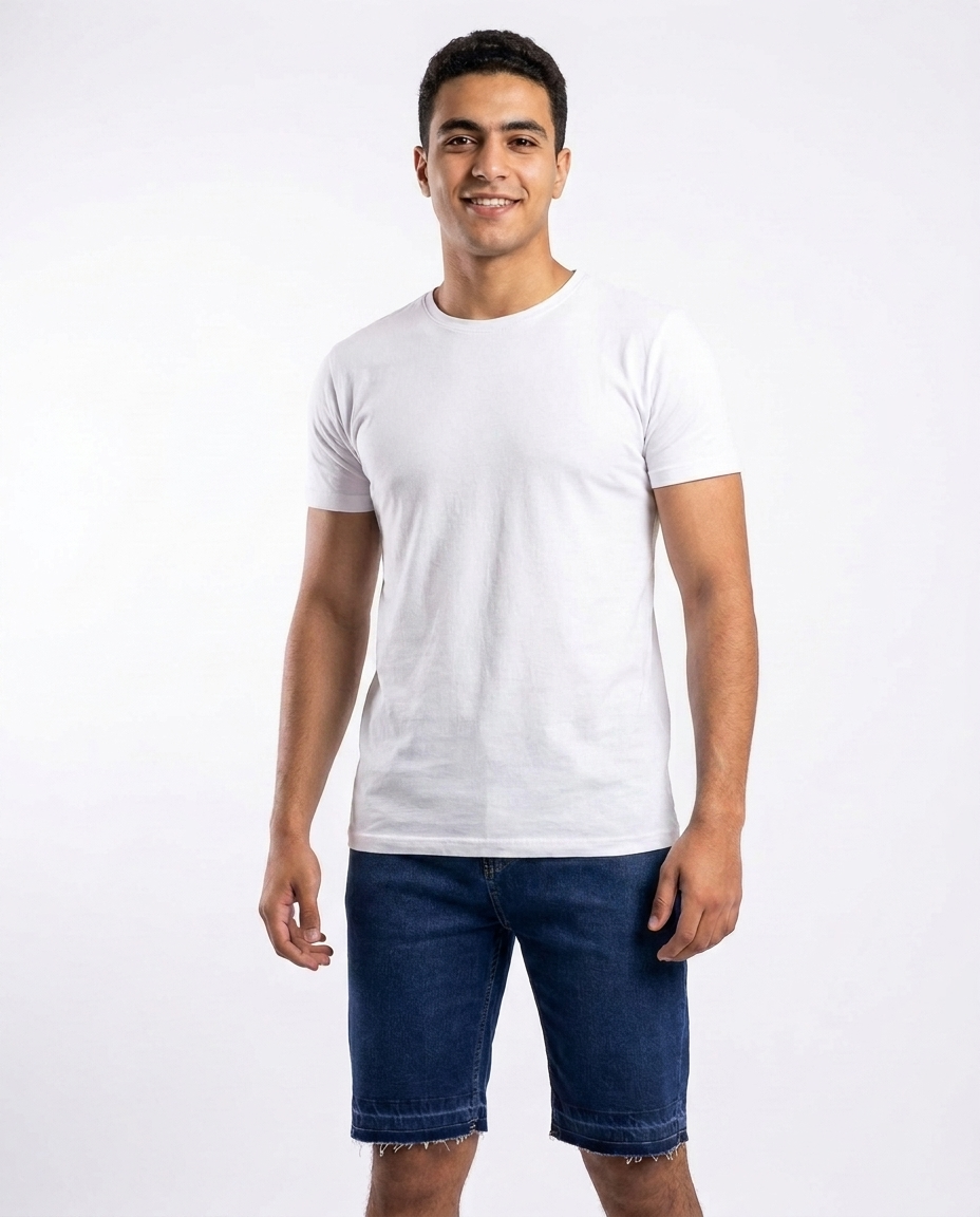 Men Jeans Short W/5pocket