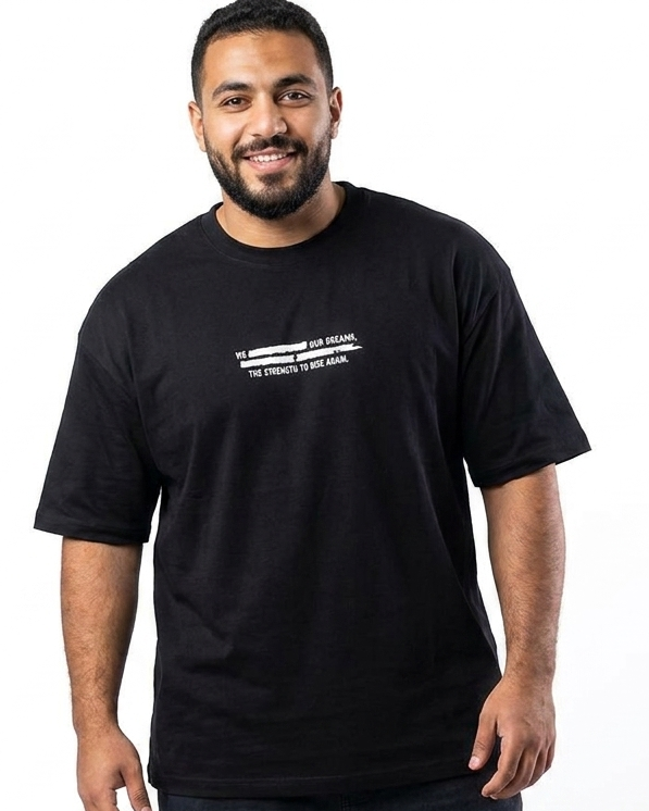 Men Printed We Our Dreams Half Sleeves T-shirt