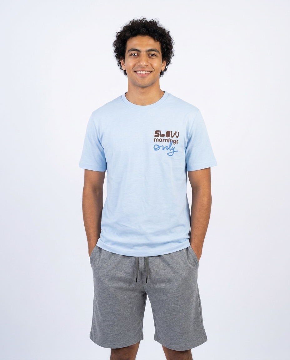 Men Printed Half Sleeves Pyjama W/short