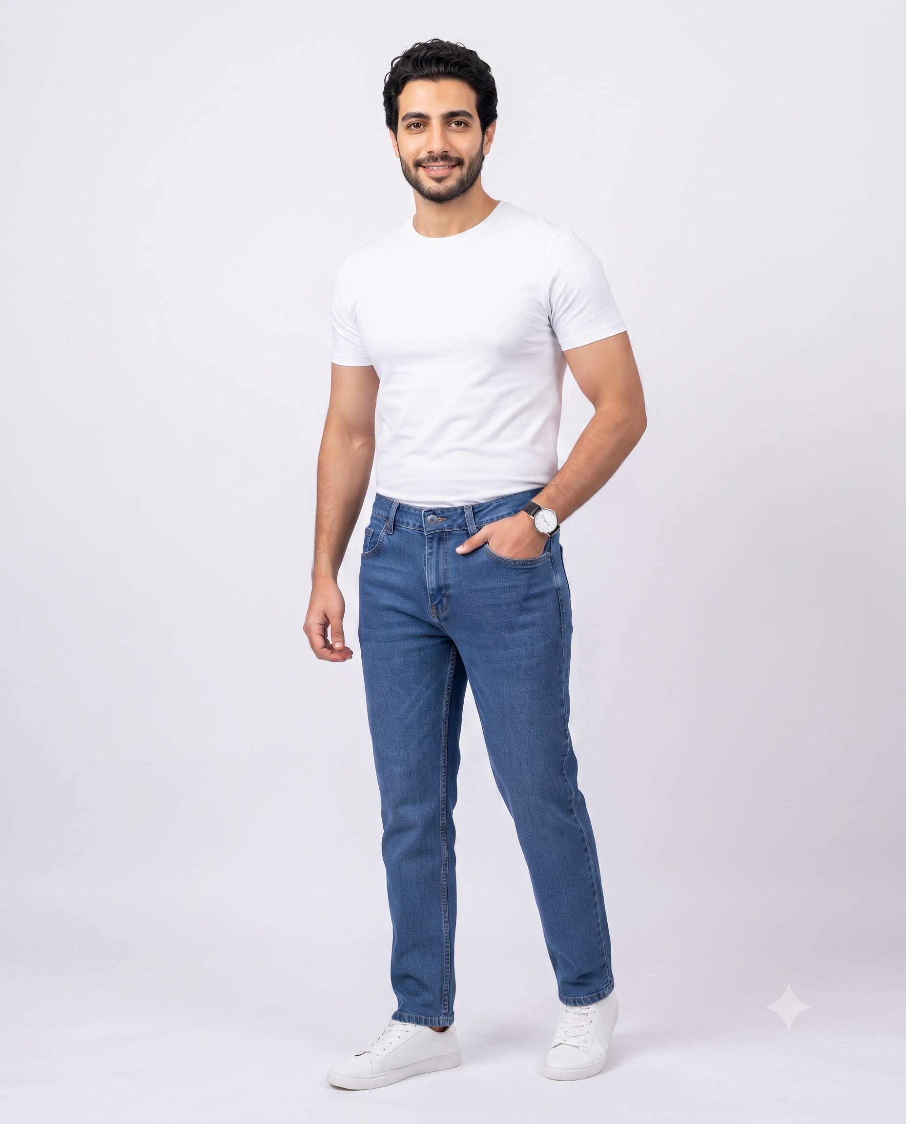 Men Jeans Pant Regular Fit W/5pocket