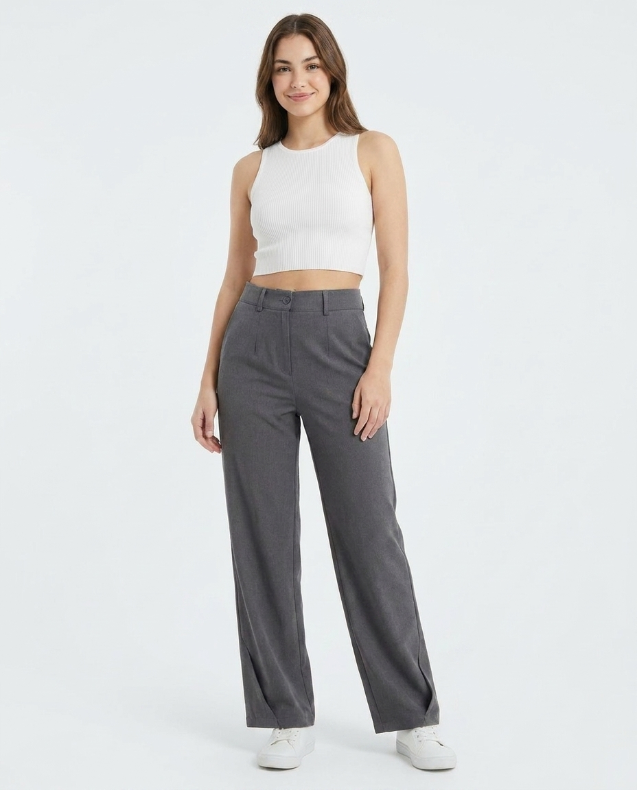 Women Plain Casual Pant