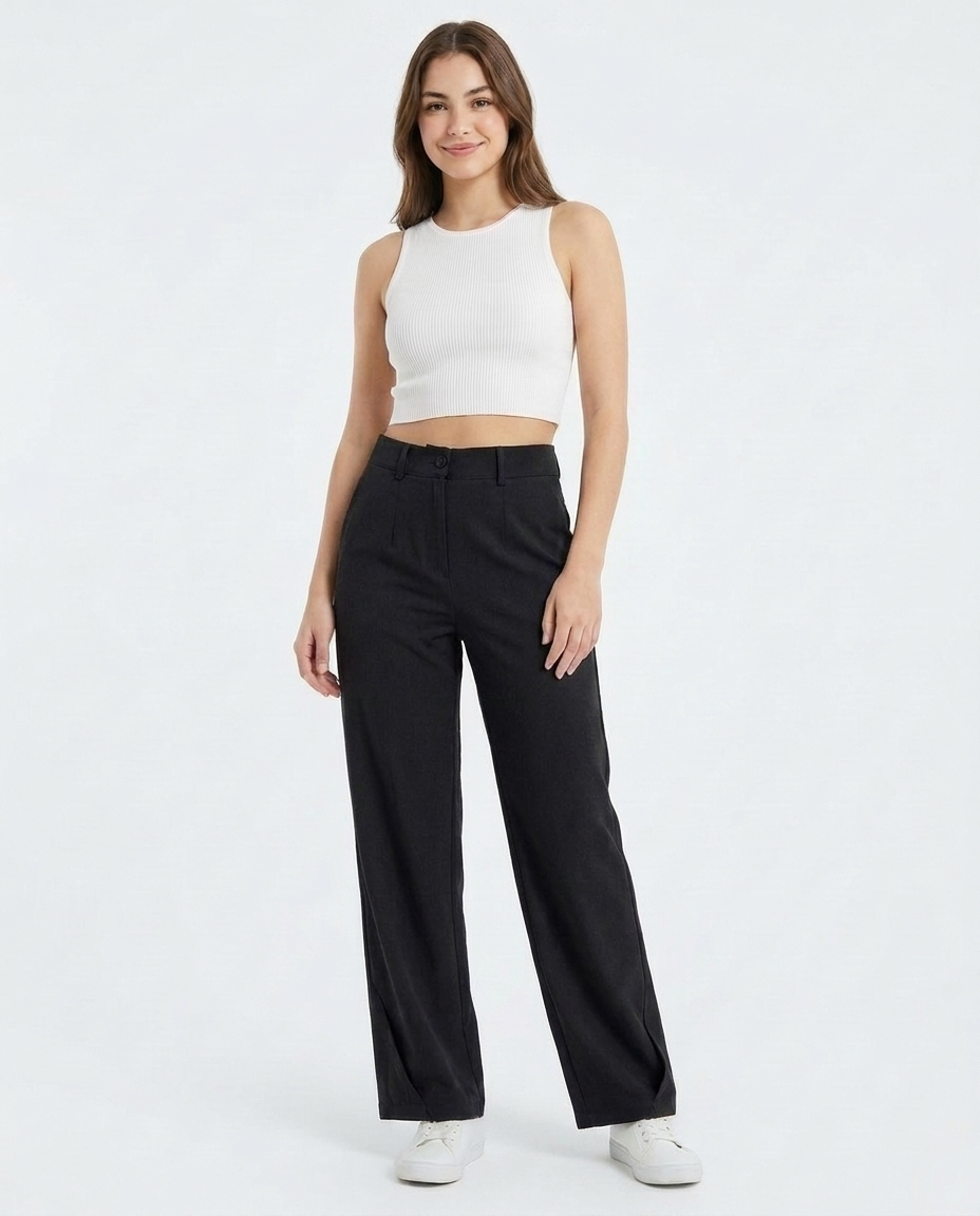 Women Plain Casual Pant