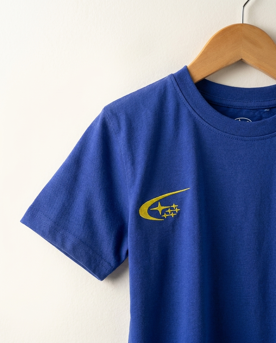 Boys Printed Subaru Half Sleeves T-shirt