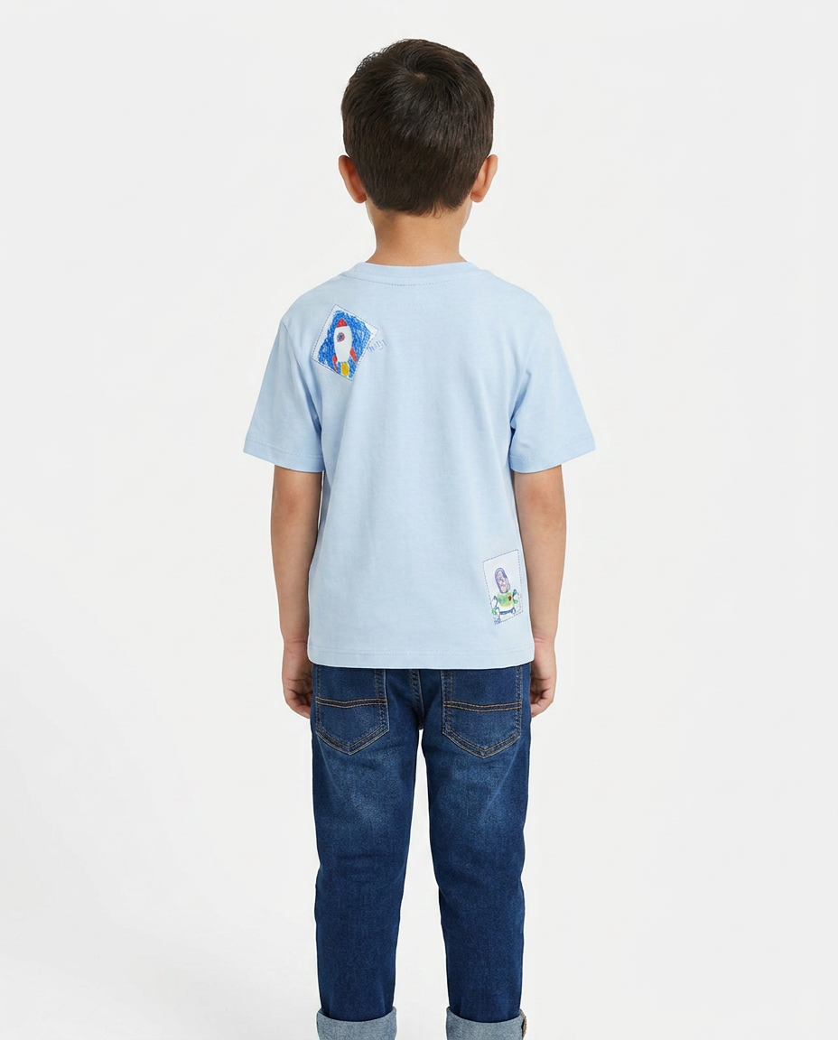Boys Printed Toy Story Half Sleeves T-shirt