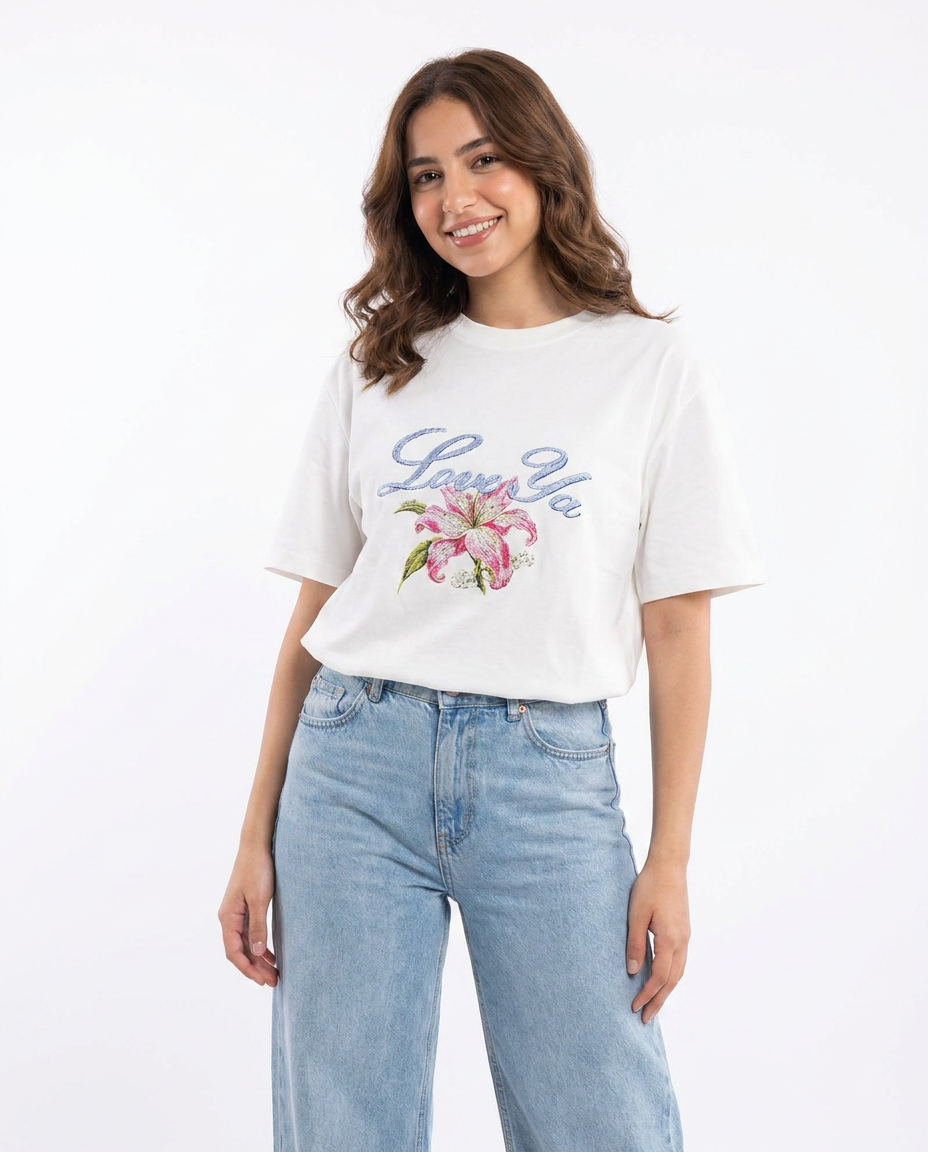 Women Printed Half Sleeves T-shirt