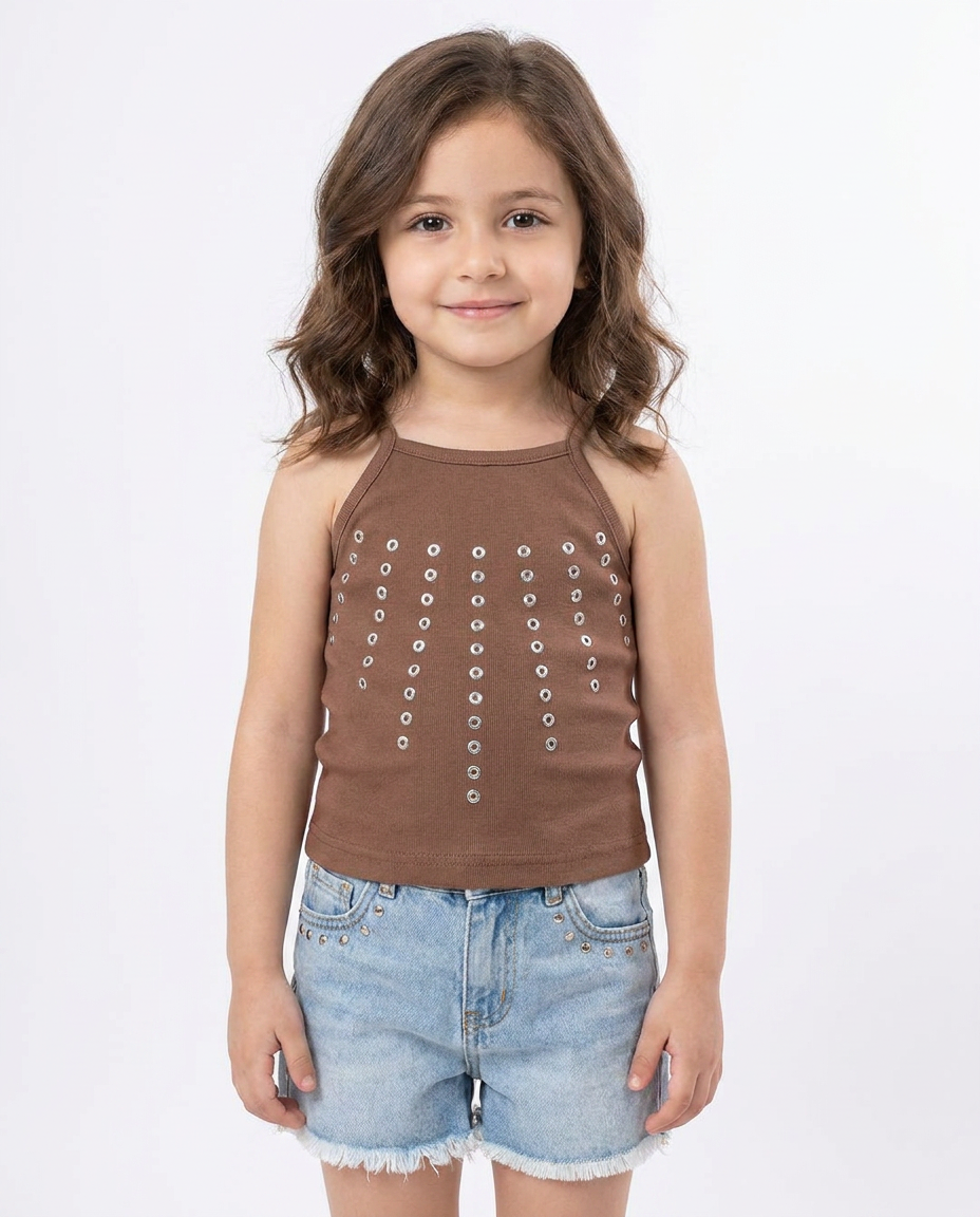 Girls Sleevless T-shirt