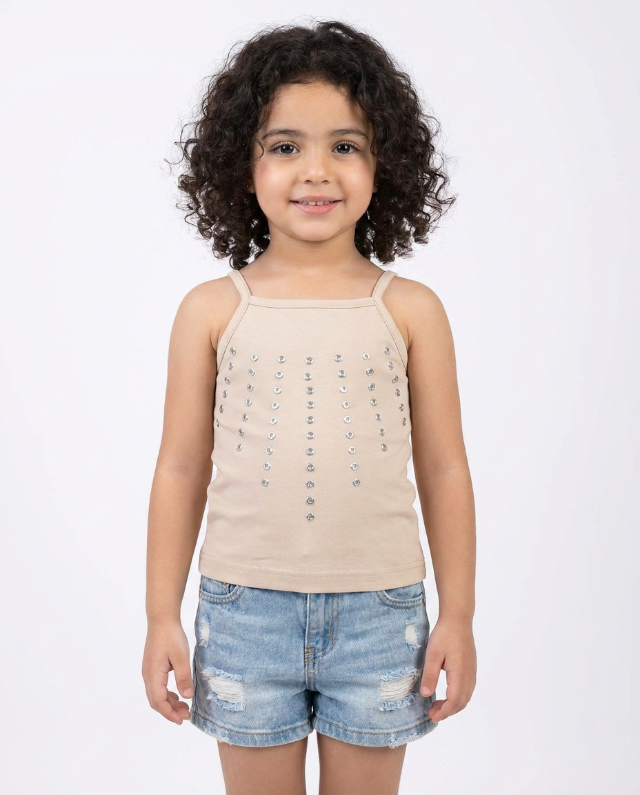 Girls Sleevless T-shirt