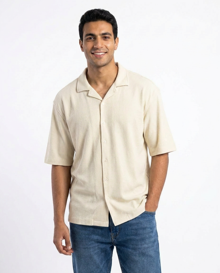 Men Tens Half Sleeves Shirt