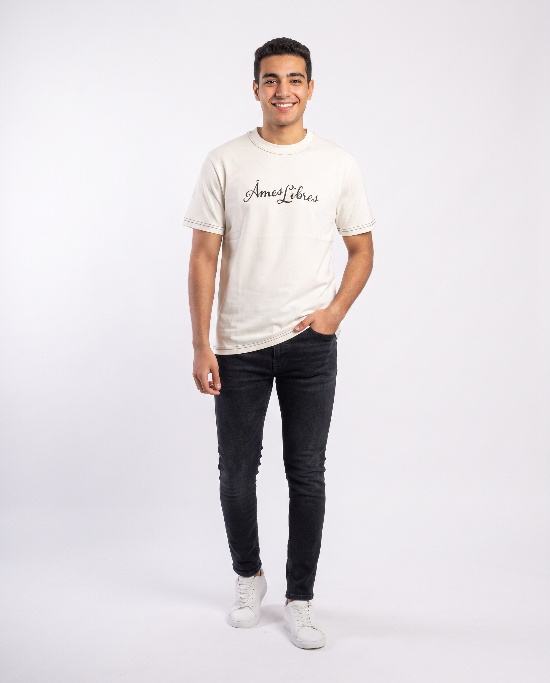 Men Printed Fried Half Sleeves T-Shirt