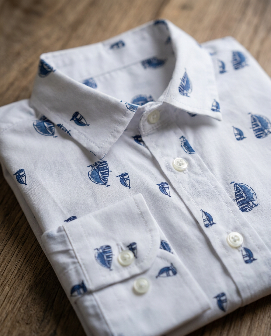 Boys Printed Long Sleeves Casual Shirt