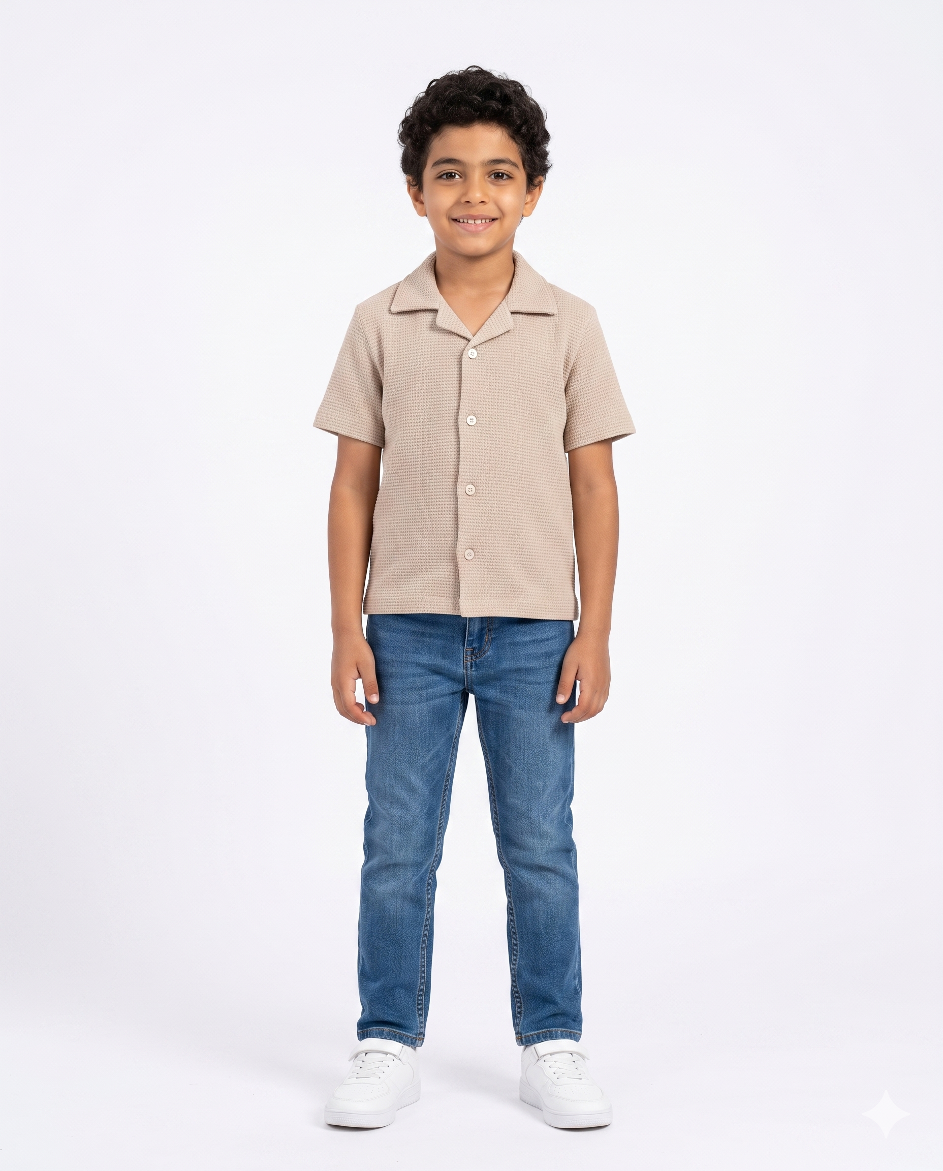 Boys Stripped Half Sleeves Casual Tennis Shirt