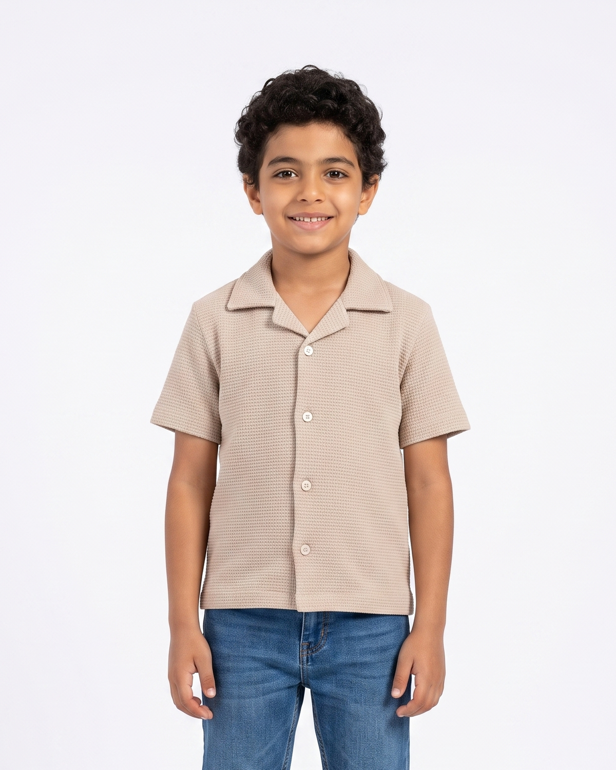 Boys Stripped Half Sleeves Casual Tennis Shirt