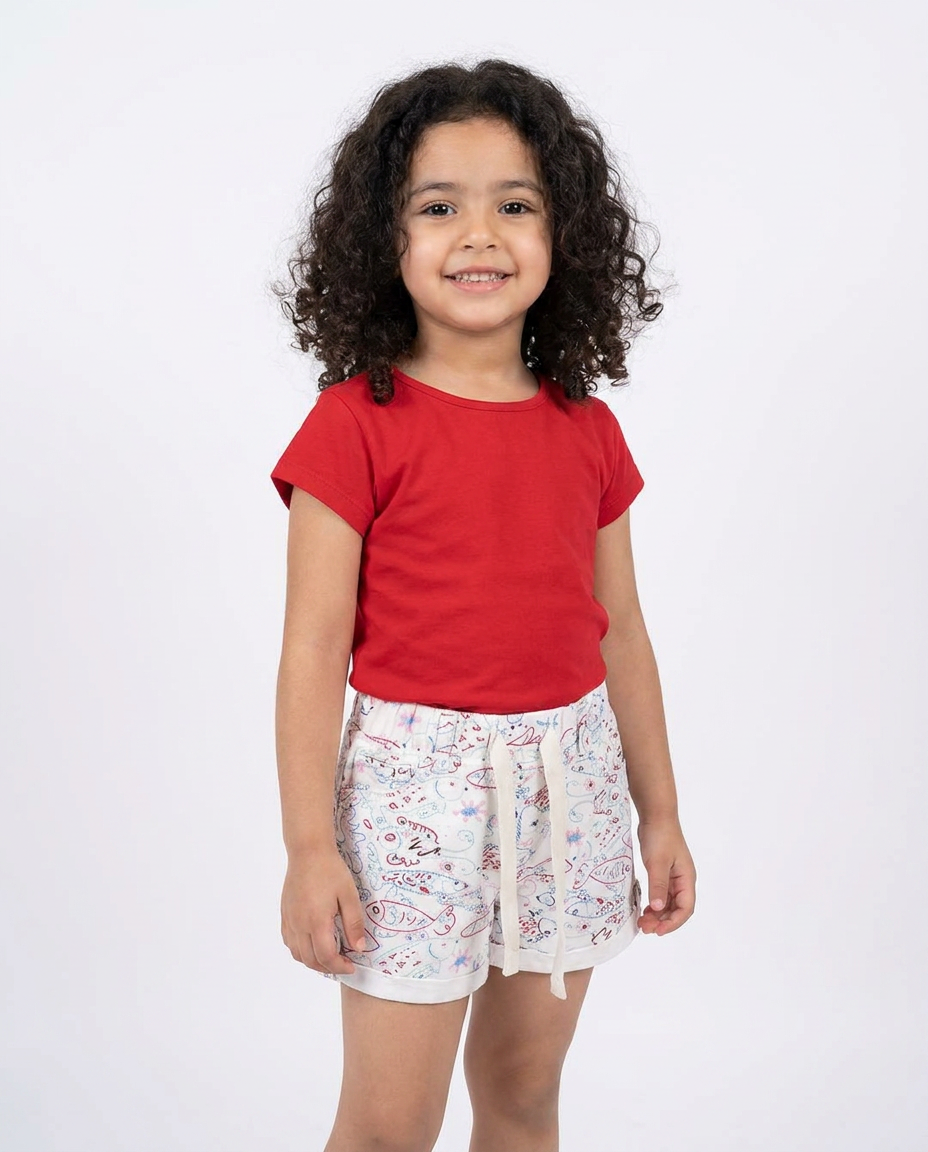 Girls Gabardine Short