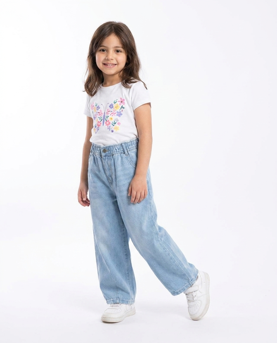 Girls Jeans Pant Balloon Fit