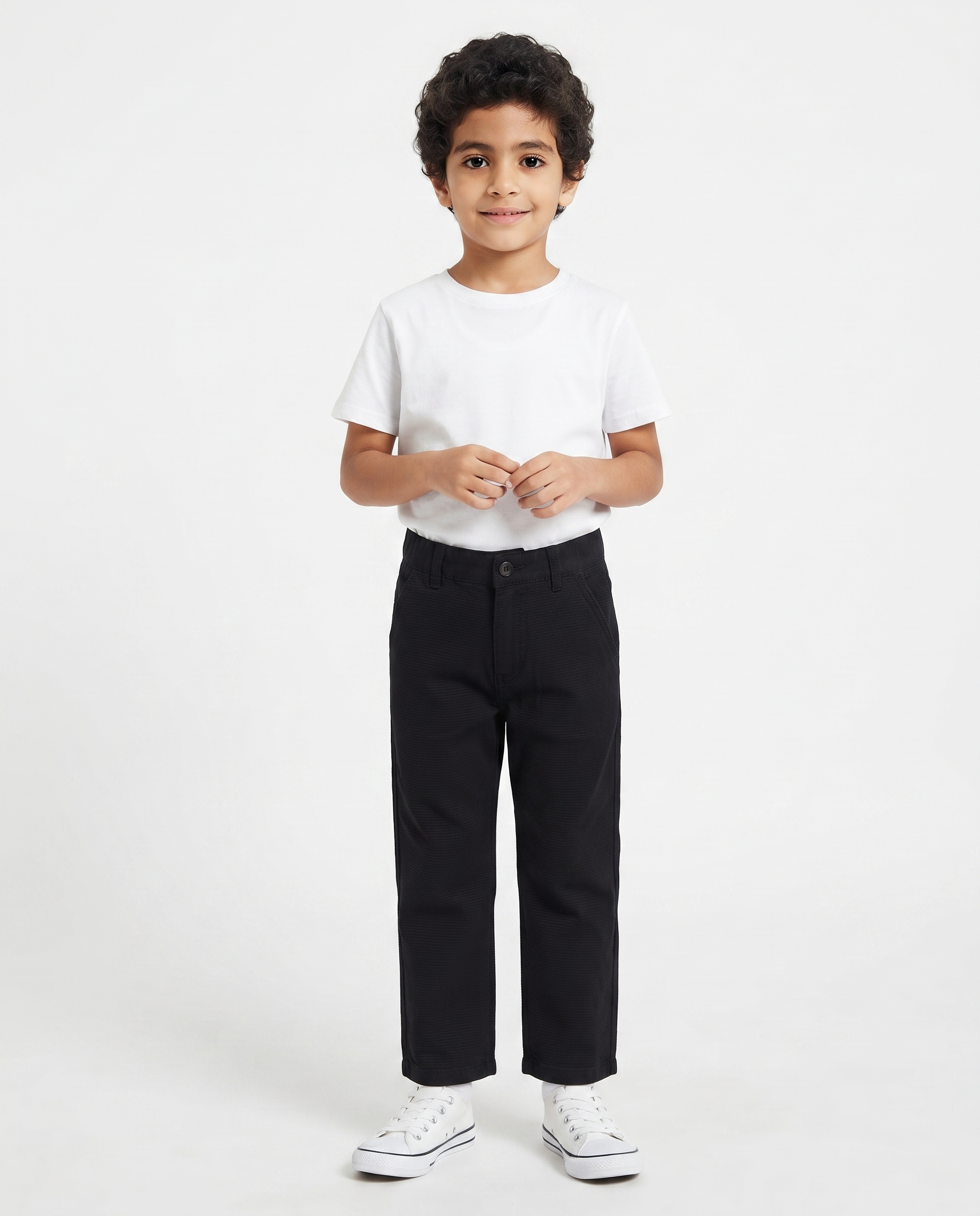 Boys Gabardine Wideleg Pant