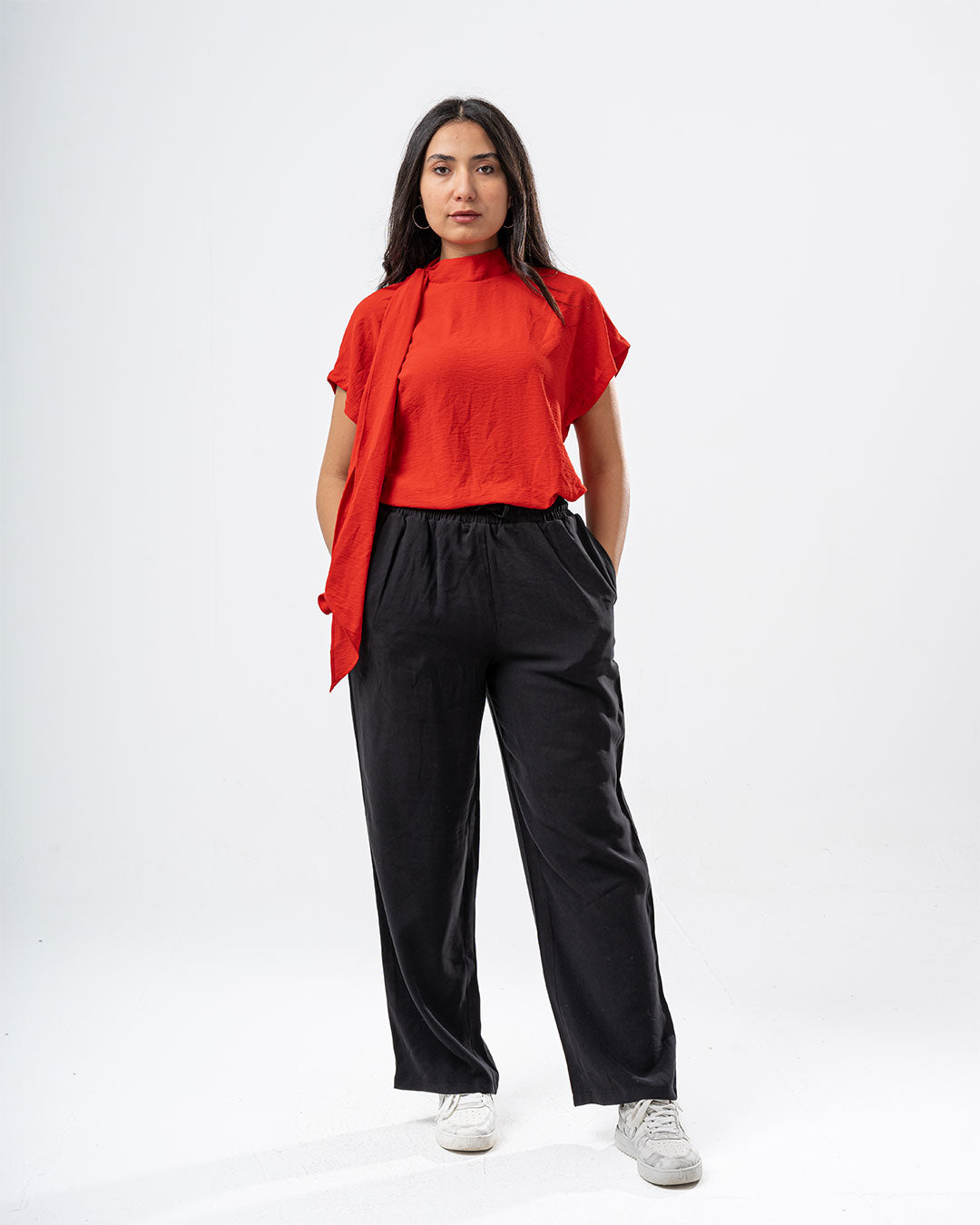 Short Sleeve Womens Blouse With Lace