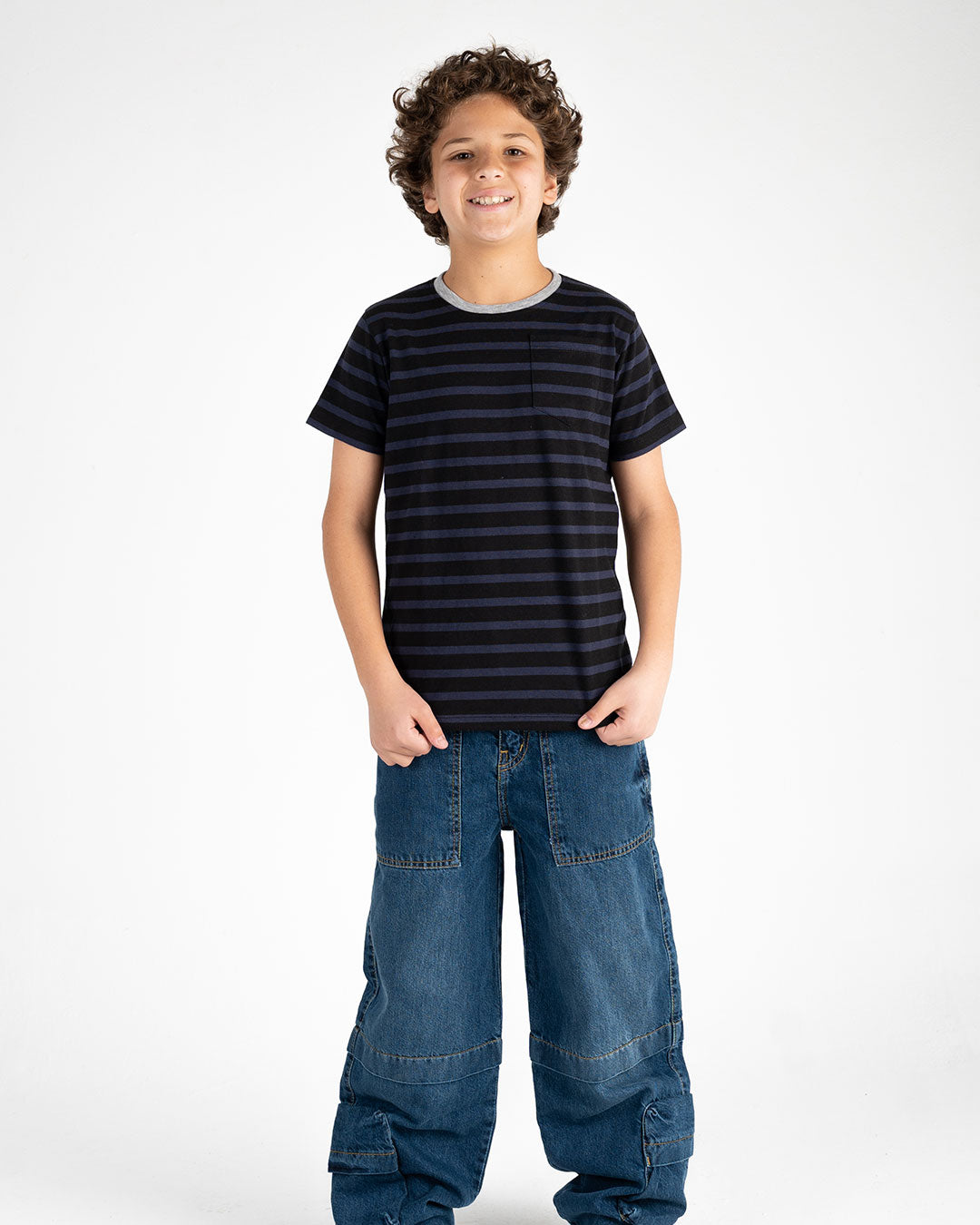 تي شيرت مخطط للأولاد