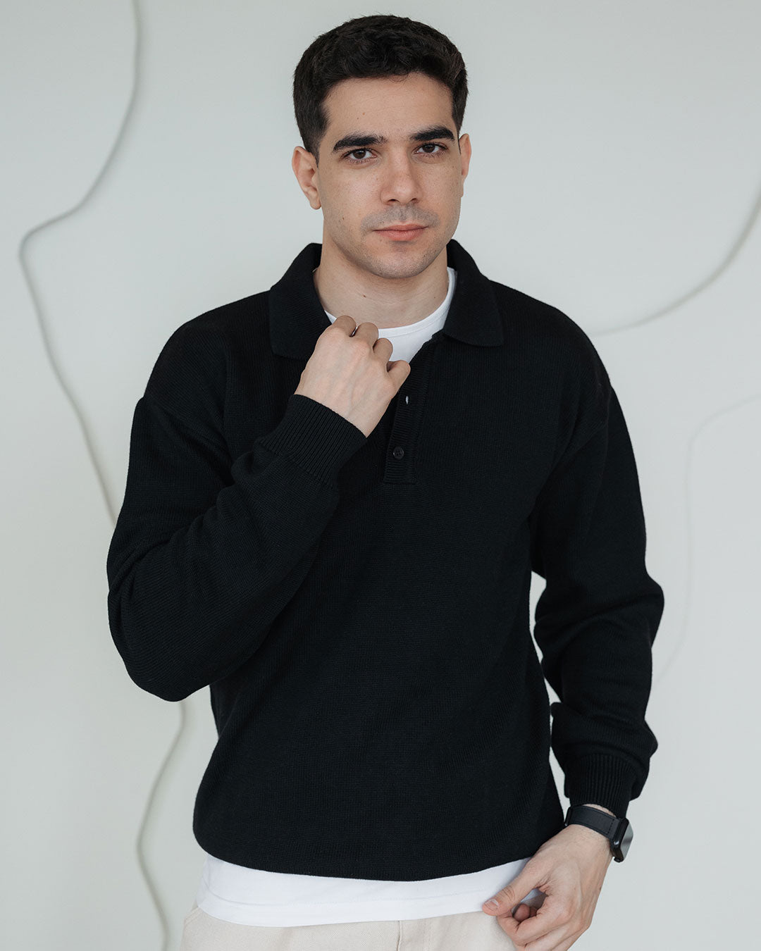 بلوفر رجالي سادة