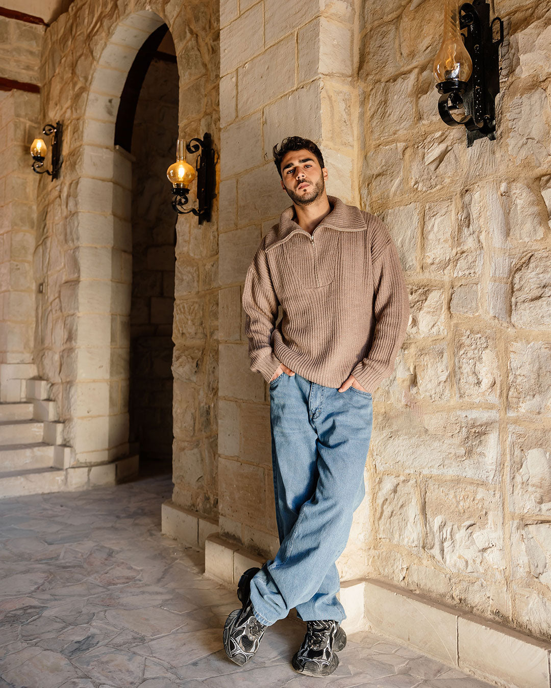 Men Knitted Tricot Pullover