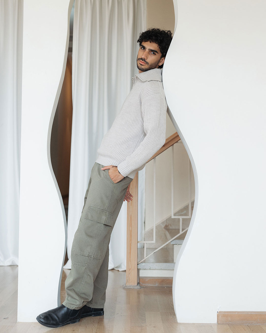 Men Knitted Tricot Pullover