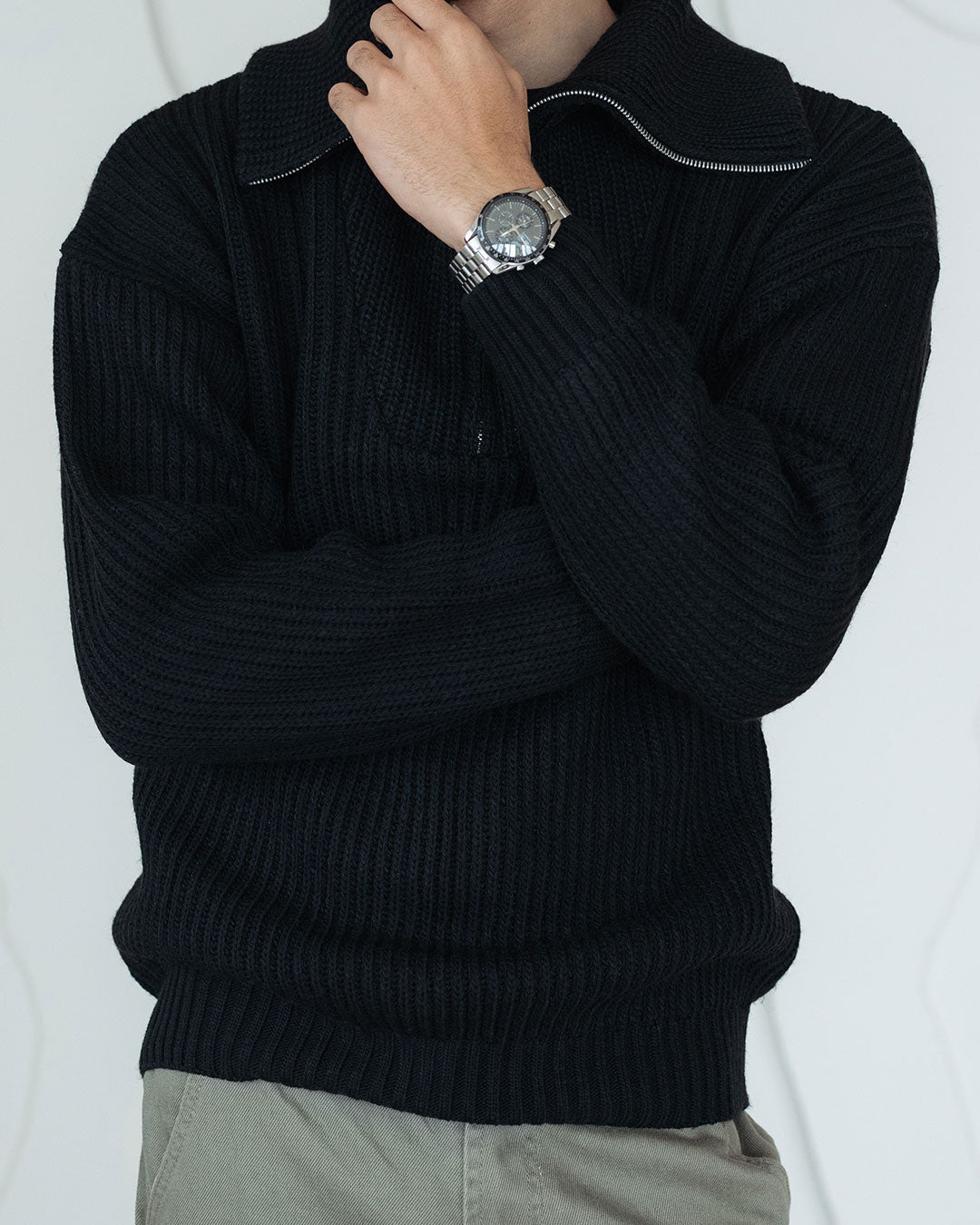 Men Knitted Tricot Pullover