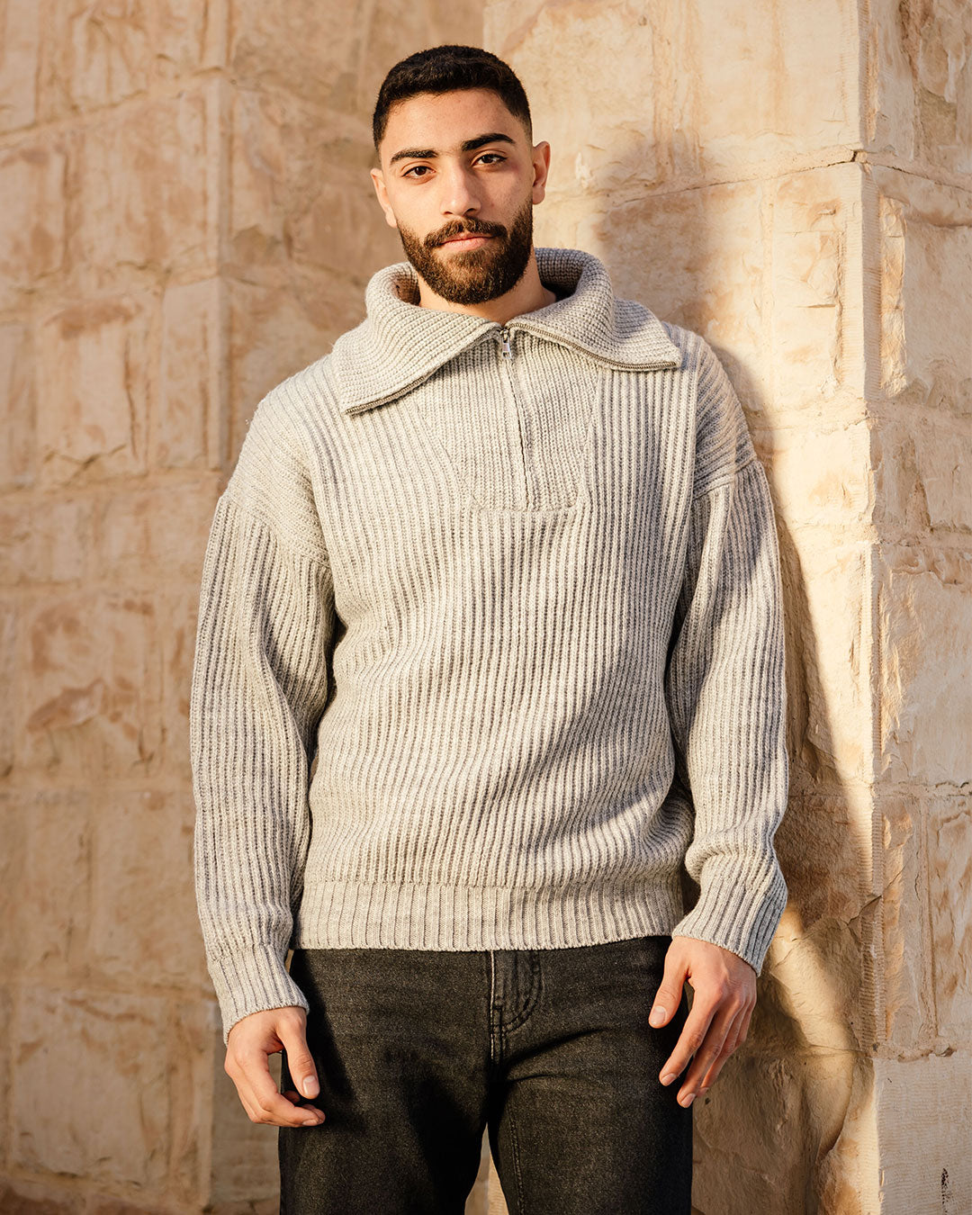 Men Knitted Tricot Pullover