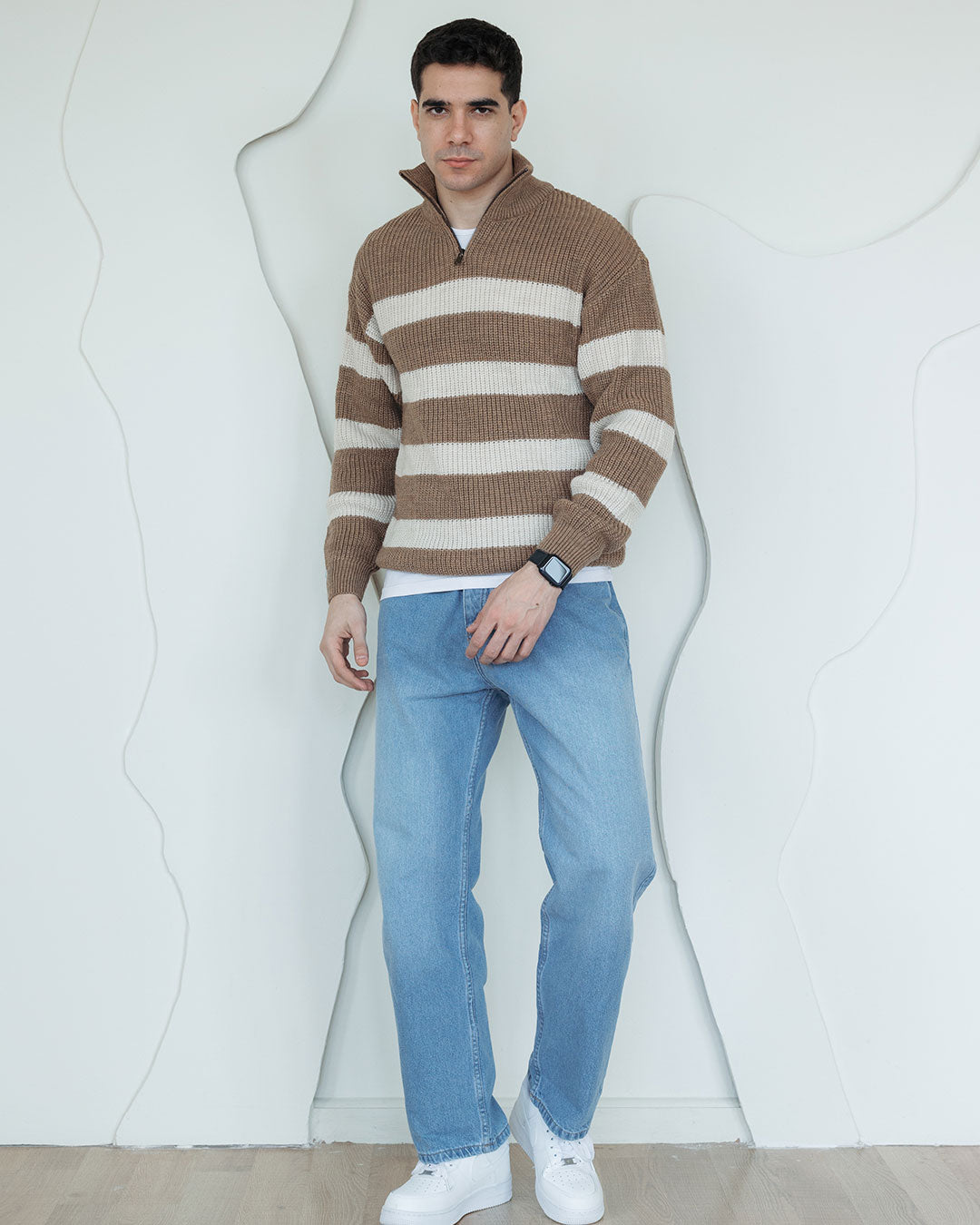 بلوفر رجالي مقلم