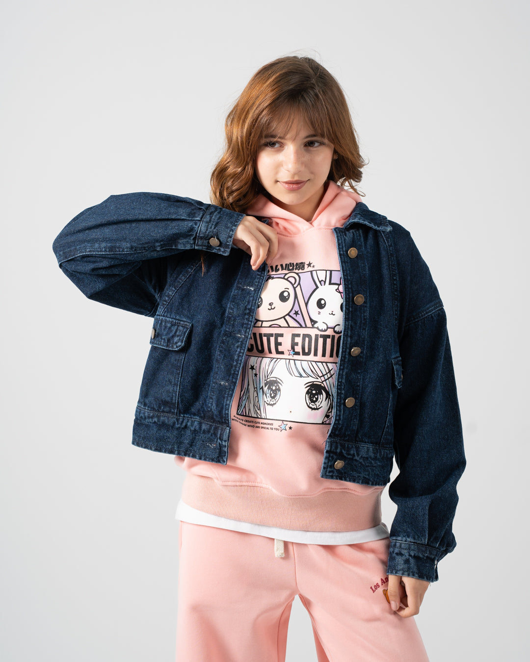 جاكيت جينز بناتي