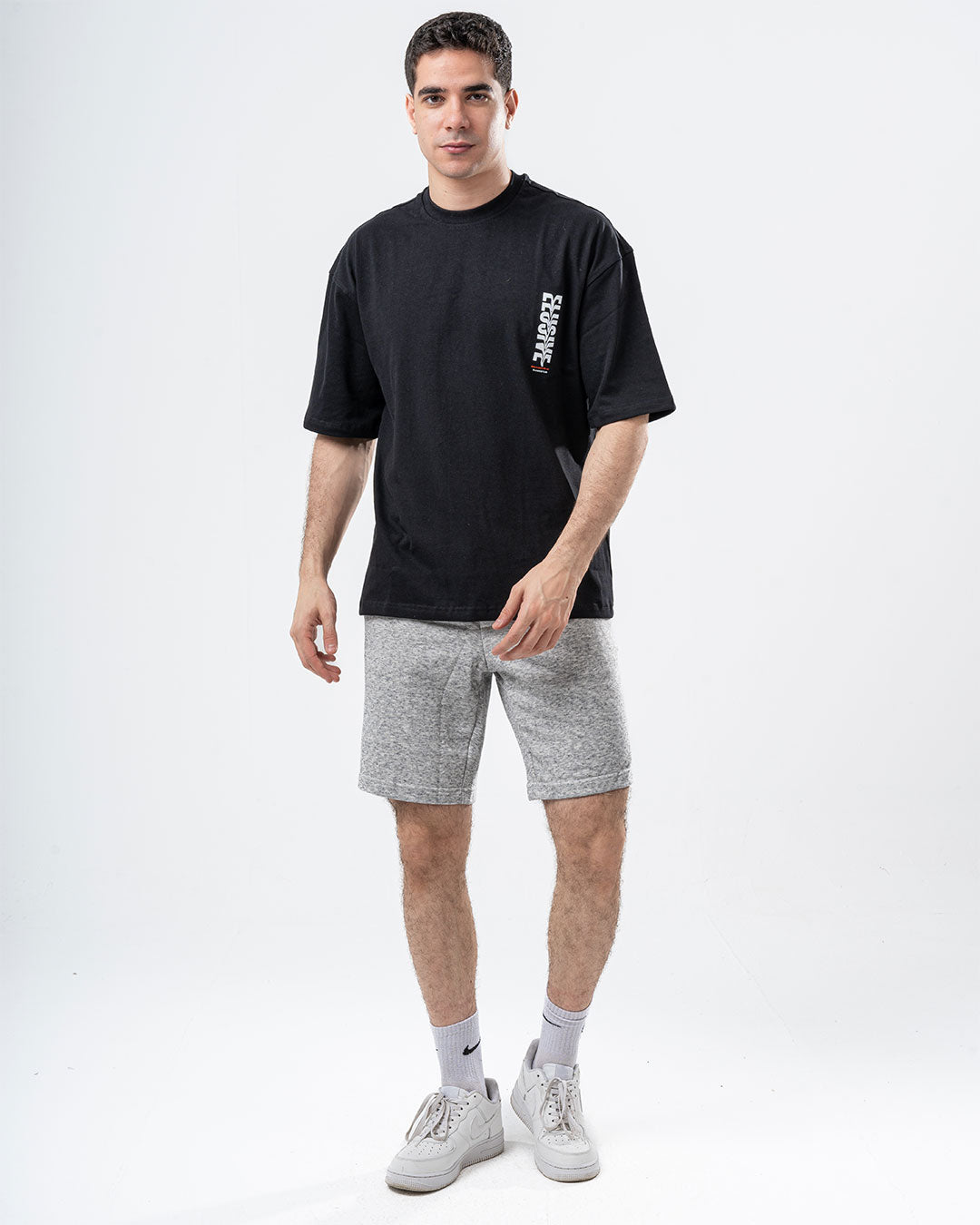 تي شيرت واسع مطبوع