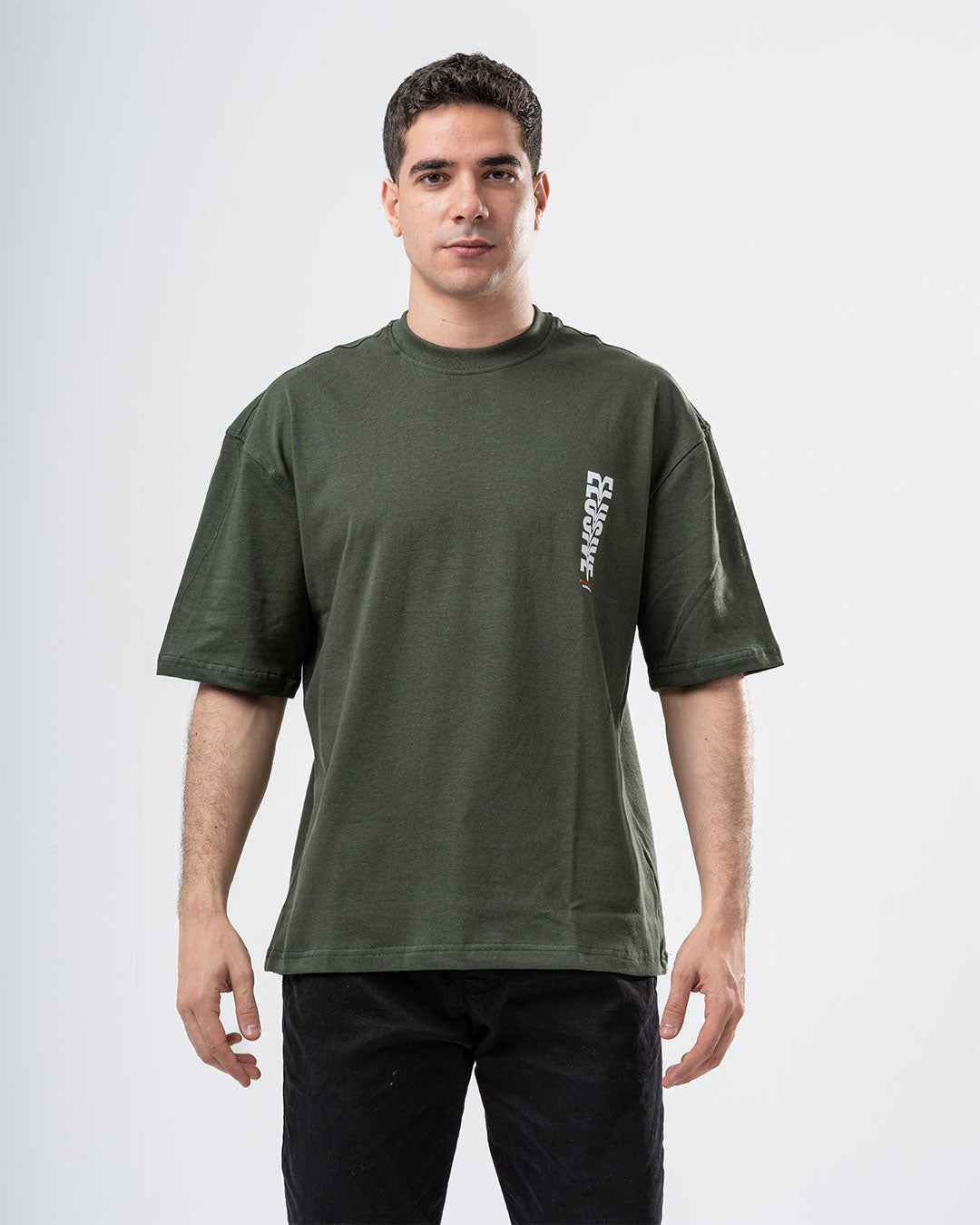 تي شيرت واسع مطبوع