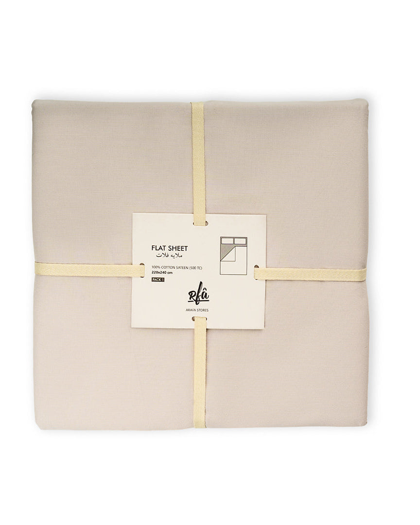 ملاءة قطن مسطحة