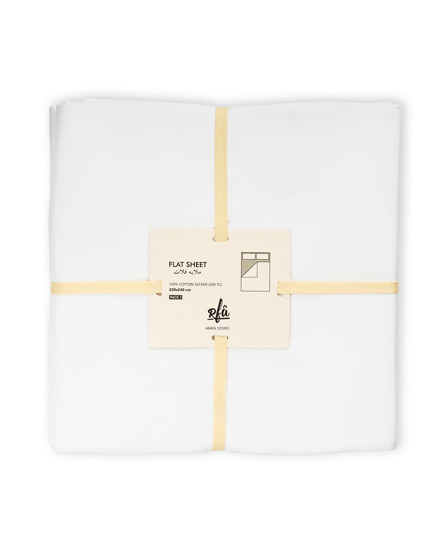 ملاءة قطن مسطحة